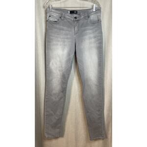 Kut from the Kloth Women's MIA Toothpick Skinny Jeans Size 12 - Light Gray Denim